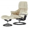 Stressless Relaxsessel mit Hocker Reno M | Creme Signature M