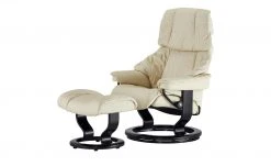 Stressless Relaxsessel mit Hocker Reno S | Creme Classic S