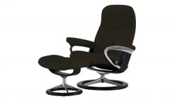Stressless Relaxsessel mit Hocker Consul M | Braun Signature M