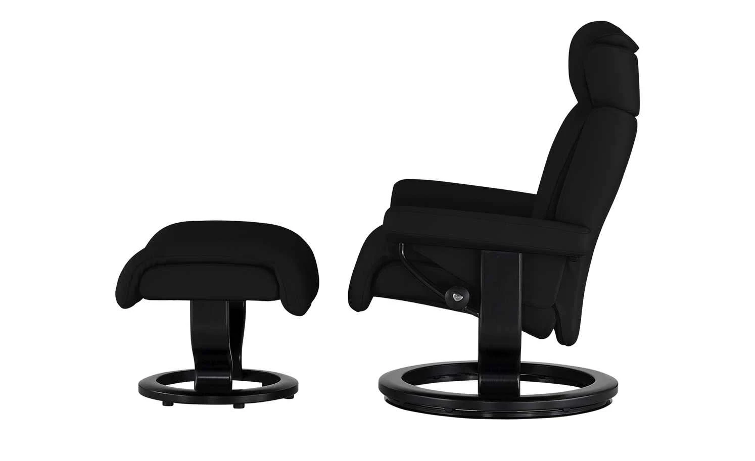 Stressless Relaxsessel mit Hocker Magic M | Schwarz Classic M – Bild 11