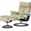 Stressless Relaxsessel mit Hocker Magic M | Creme Signature M