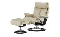 Stressless Relaxsessel mit Hocker Magic M | Creme Signature M