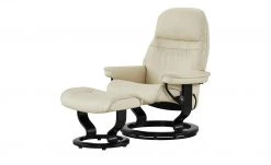 Stressless Relaxsessel mit Hocker Sunrise M | Creme Classic M