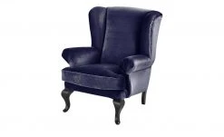 smart Ohrensessel Charmaine | Nachtblau Velour