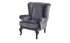 smart Ohrensessel Charmaine | Anthrazit Velour