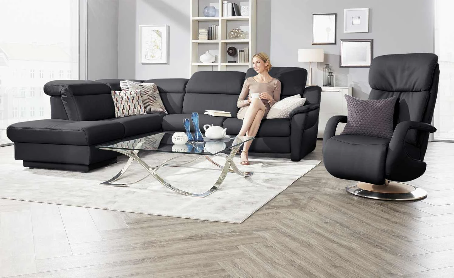 himolla Relaxsessel 7242 | Schwarz