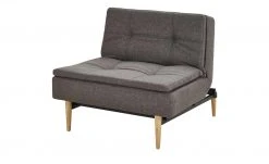 Design-Klappsessel Stratos | Dunkelgrau / Eiche