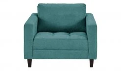 smart Sessel Geradine | Petrol Flachgewebe