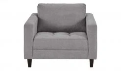 smart Sessel Geradine | Hellgrau Flachgewebe