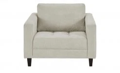 smart Sessel Geradine | Wollweiß Flachgewebe