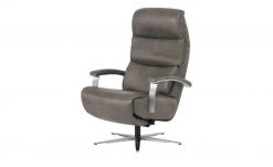 Hukla Ledersessel Florian | Grey (Grau-Braun)