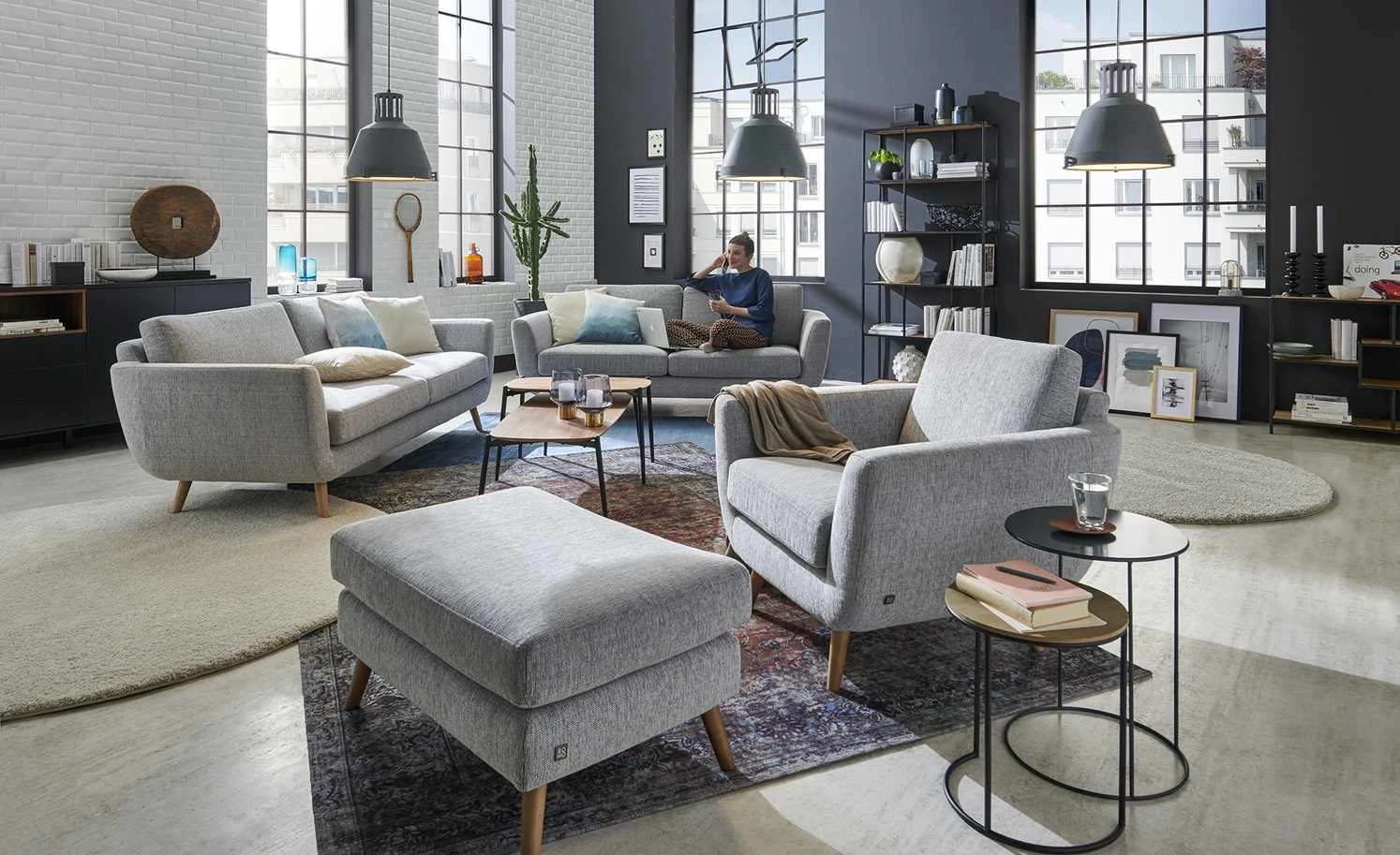 SOHO Sessel Smilla | Silbergrau