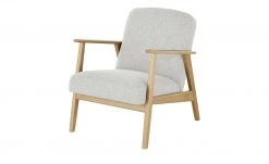 smart Sessel Rada | Silbergrau Webstoff grob