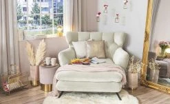 pop Longseat-Sessel Caldara | Creme