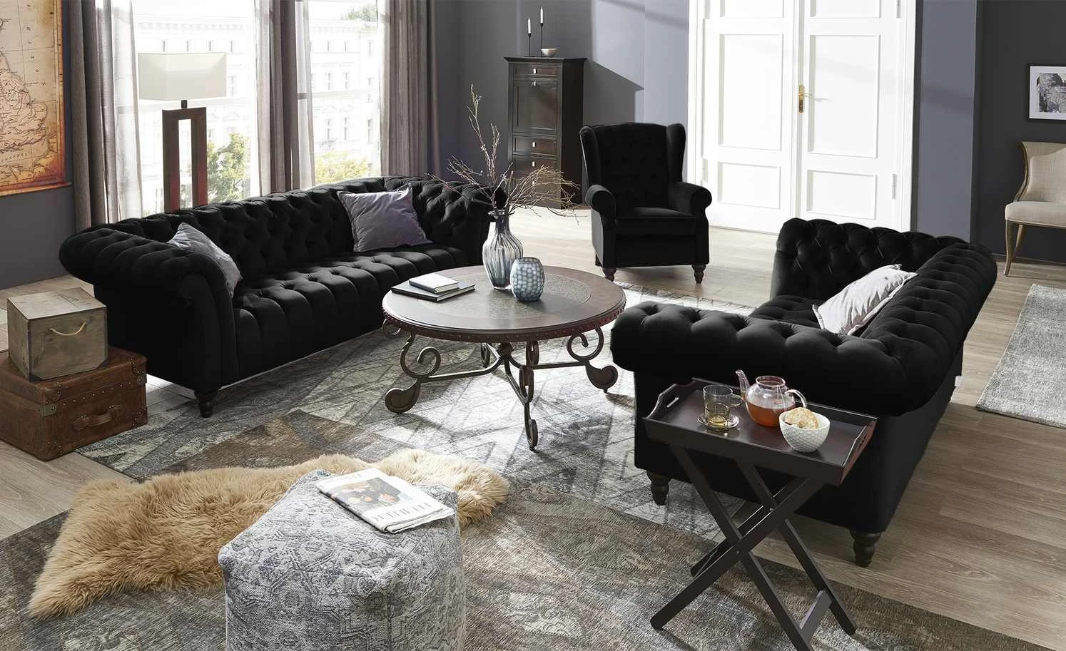 Ohrensessel Canyon | Schwarz