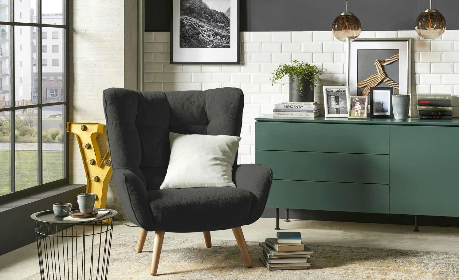 SOHO Polstersessel Jolyn | Schwarz