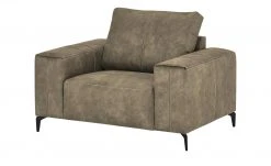 smart Sessel Gabriela | Hellbraun Mikrofaser