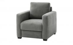 bobb Sessel mit Boxspringpolsterung Lisa de Luxe | Steingrau