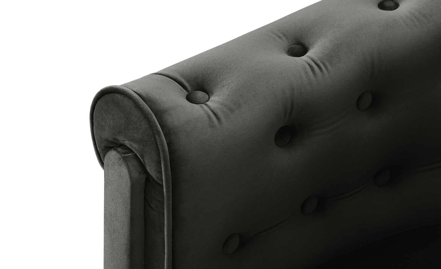 smart Sessel Chelli Mini | Dunkelgrau Microfaser samt – Bild 3