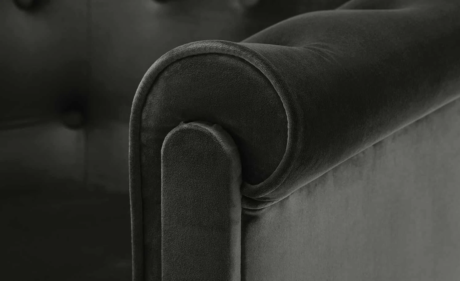 smart Sessel Chelli Mini | Dunkelgrau Microfaser samt – Bild 4