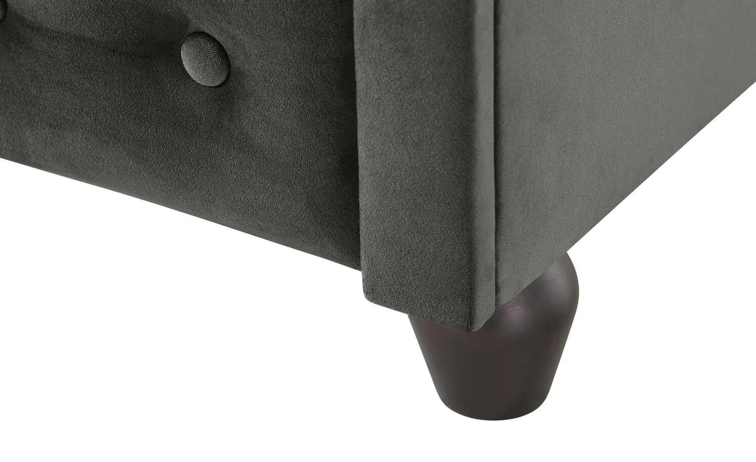 smart Sessel Chelli Mini | Dunkelgrau Microfaser samt – Bild 5