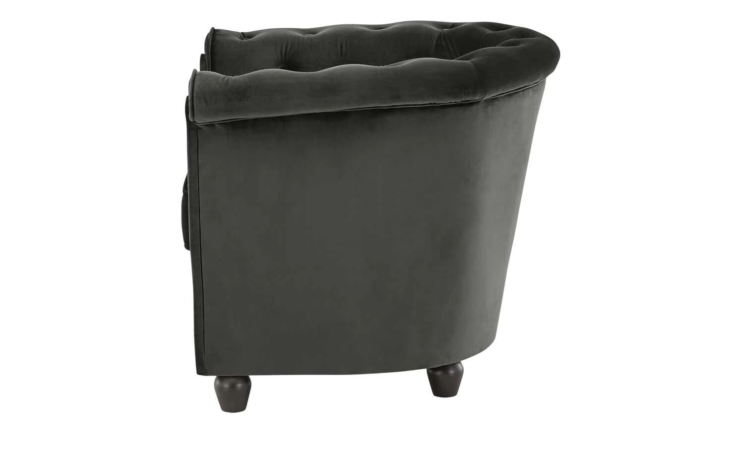 smart Sessel Chelli Mini | Dunkelgrau Microfaser samt – Bild 6