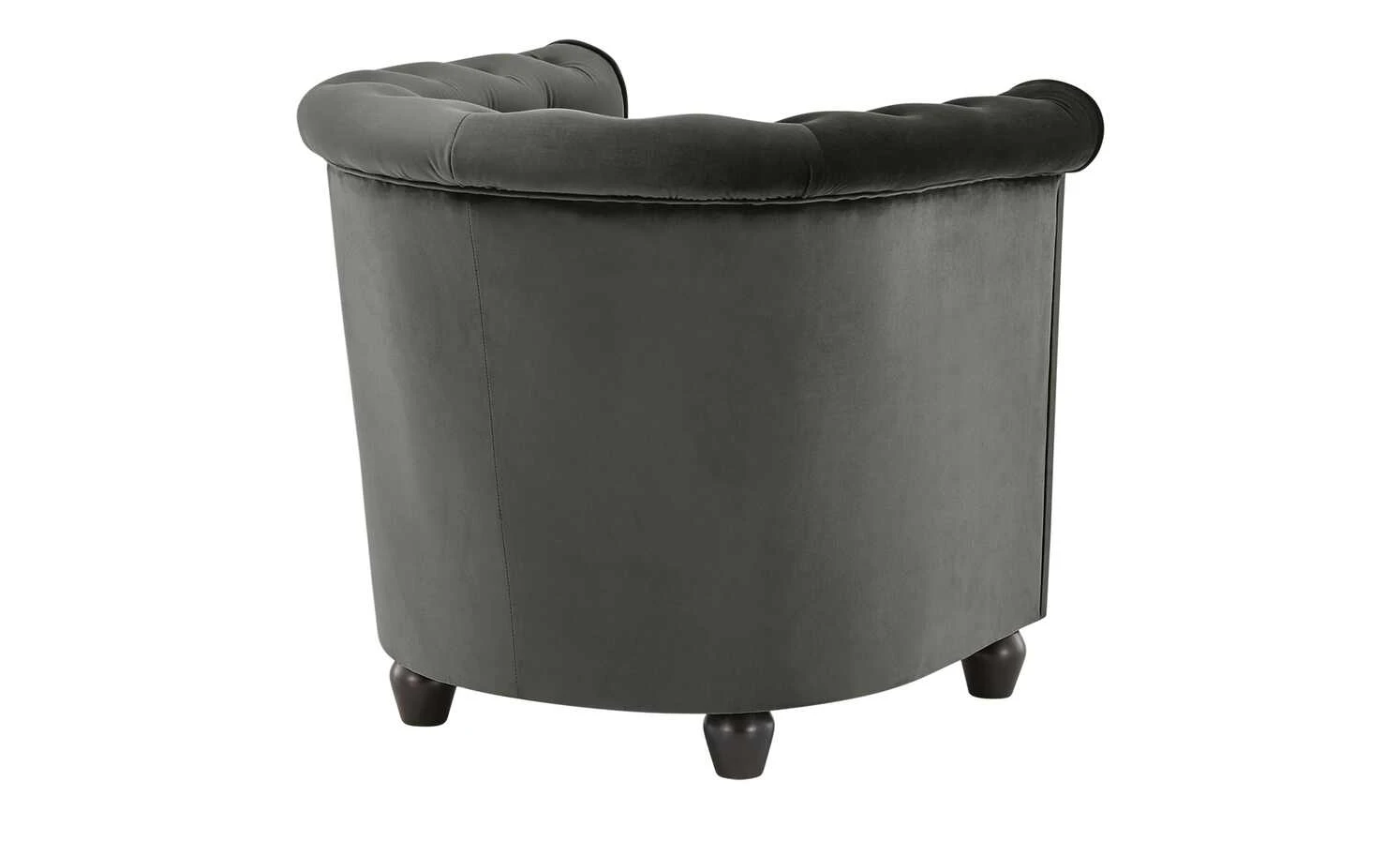 smart Sessel Chelli Mini | Dunkelgrau Microfaser samt – Bild 7