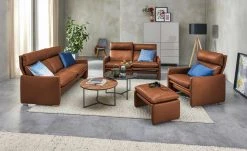 erpo just relax Ledersessel JR 290 Trento | Tabac (Braun-Orange)