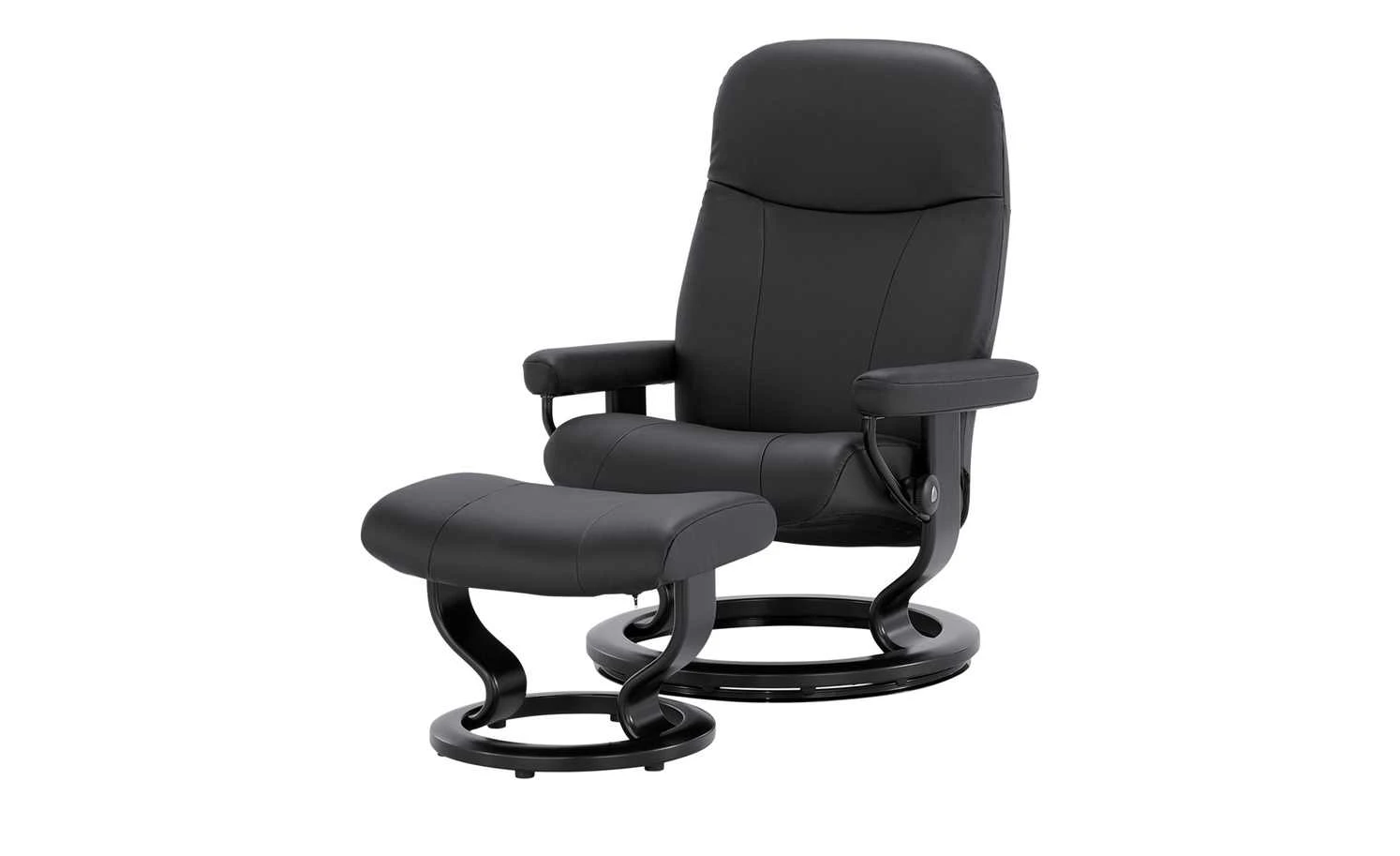 Stressless Sessel-Hocker-Set Garda M | Black (Schwarz) – Bild 3