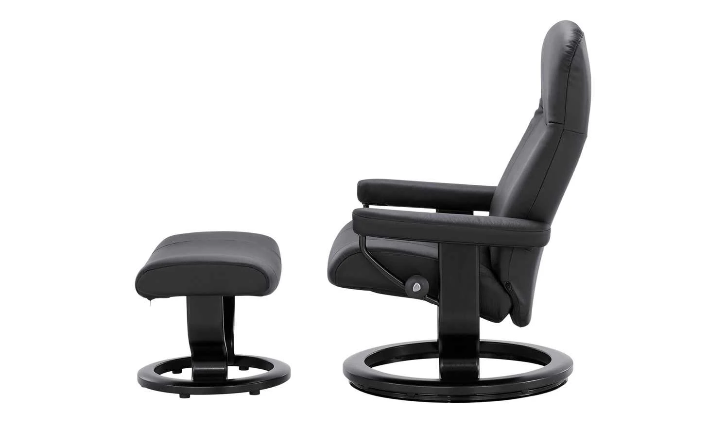 Stressless Sessel-Hocker-Set Garda M | Black (Schwarz) – Bild 5