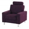 meinSofa Polstersessel Jana | Aubergine (Lila)