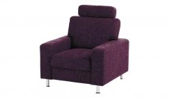 meinSofa Polstersessel Jana | Aubergine (Lila)
