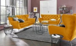 pop Hochlehnsessel Caldara | Curry (Gelb)