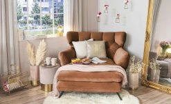 pop Longseat-Sessel Caldara | Kupferbraun