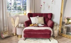 pop Longseat-Sessel Caldara | Rot