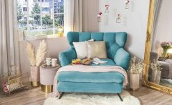 pop Longseat-Sessel Caldara | Türkis