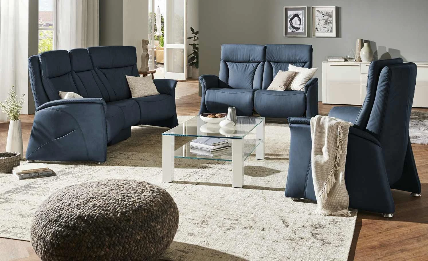 himolla Sessel 4010 | Dunkelblau