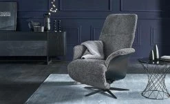 Nils Olsen Relaxsessel mit Schaffell Frederik | Charcoal (Dunkelgrau)