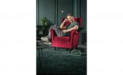 smart Sessel Hubertine | Rot Mikrofaser