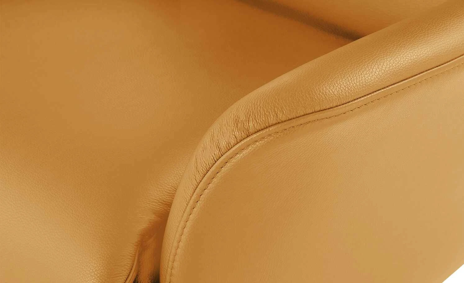 JOOP! Relaxsessel aus Leder Lounge 8140 | Safran (Gelb-Orange) – Bild 4