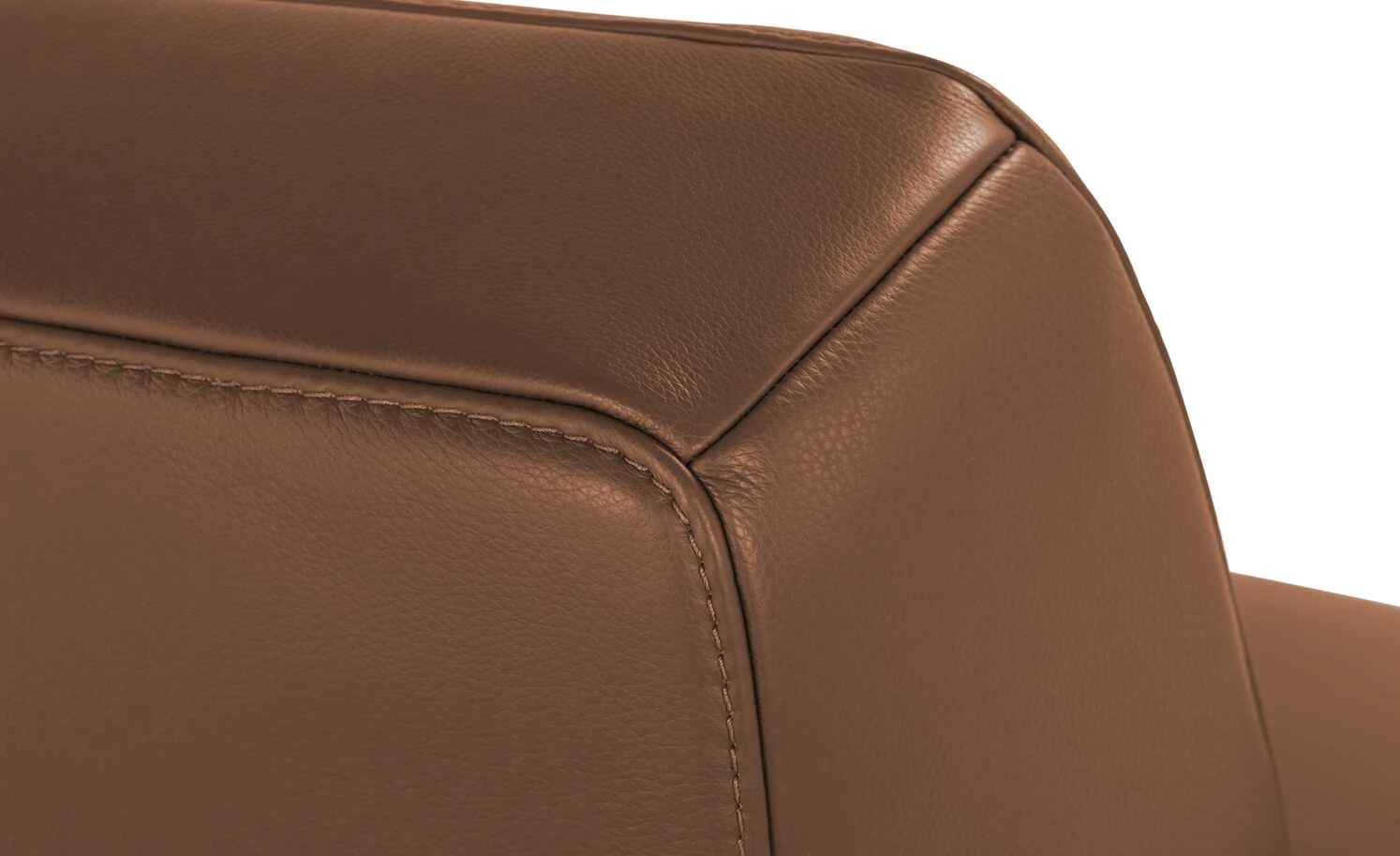 W.SCHILLIG Leder Sessel 17350 Quadroo | Chestnut (Kastanienbraun) – Bild 5