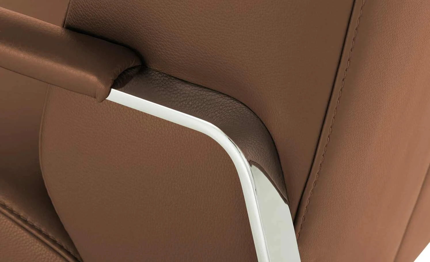 W.SCHILLIG Leder Sessel 17350 Quadroo | Chestnut (Kastanienbraun) – Bild 8