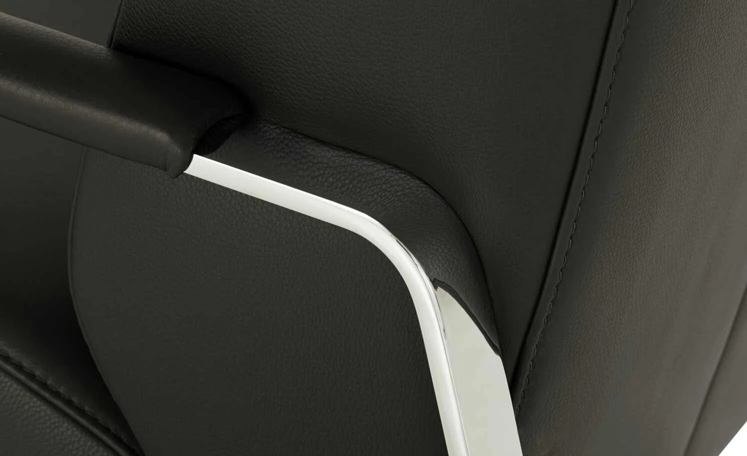 W.SCHILLIG Leder Sessel 17350 Quadroo | Zartbitter (Dunkelbraun) – Bild 3