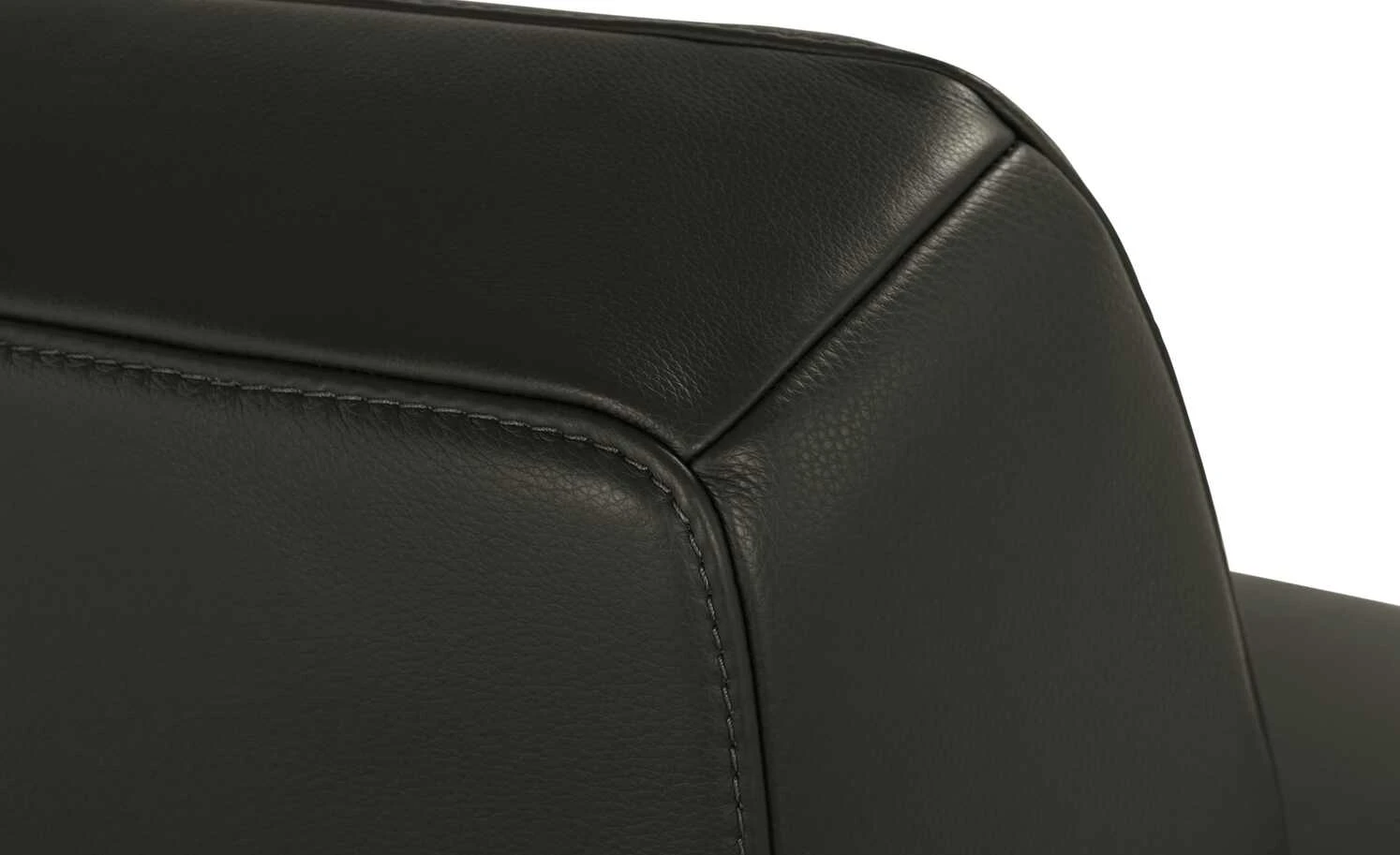 W.SCHILLIG Leder Sessel 17350 Quadroo | Zartbitter (Dunkelbraun) – Bild 4