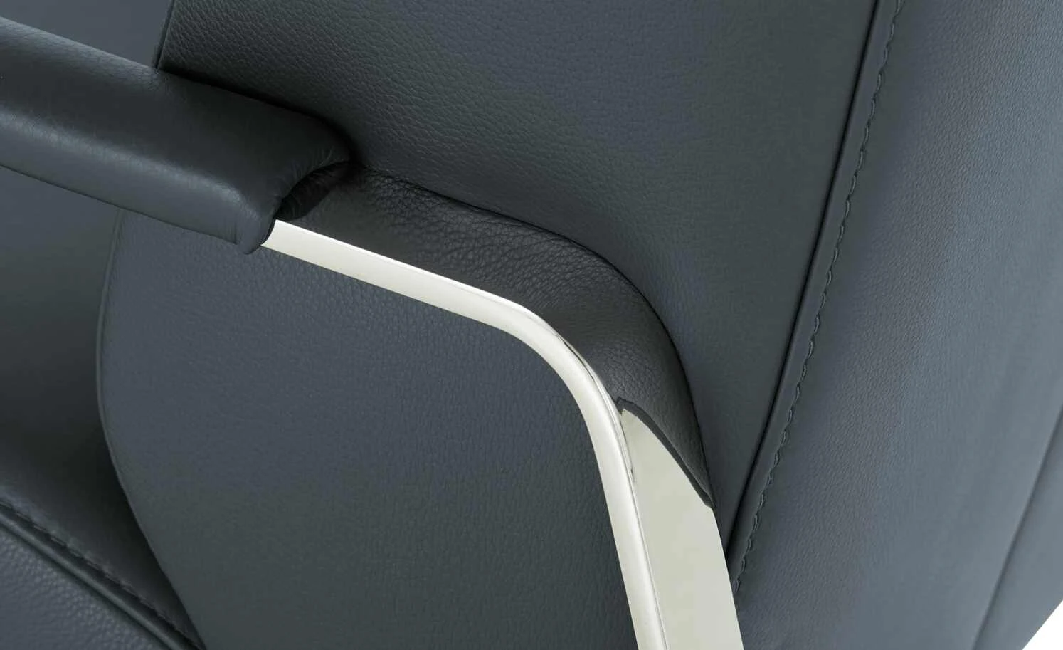 W.SCHILLIG Leder Sessel 17350 Quadroo | Mystic Blue (Grau-Blau) – Bild 4