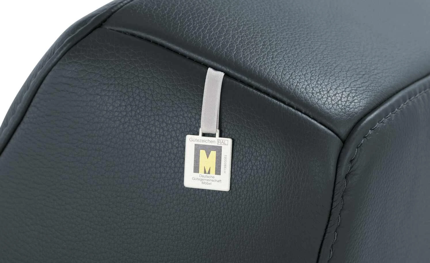 W.SCHILLIG Leder Sessel 17350 Quadroo | Mystic Blue (Grau-Blau) – Bild 8