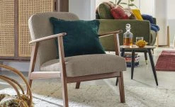 smart Sessel Rada | Schlamm Webstoff fein