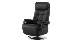 Polstermöbel Oelsa Ledersessel Mambo | Schwarz ohne Soundsystem