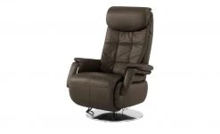 Polstermöbel Oelsa Ledersessel Mambo | Marone (Braun) ohne Soundsystem