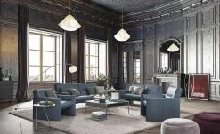 Ledersessel, niedrig Boavista | Tempest (Dunkelblau)